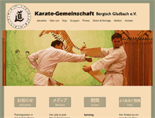 Tablet Screenshot of karate-gemeinschaft.de